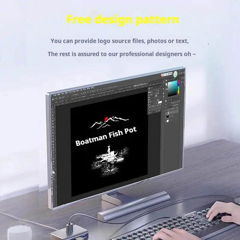 LED 3D Projection Lamp | Aluminum Housing | Water Ripple Pattern