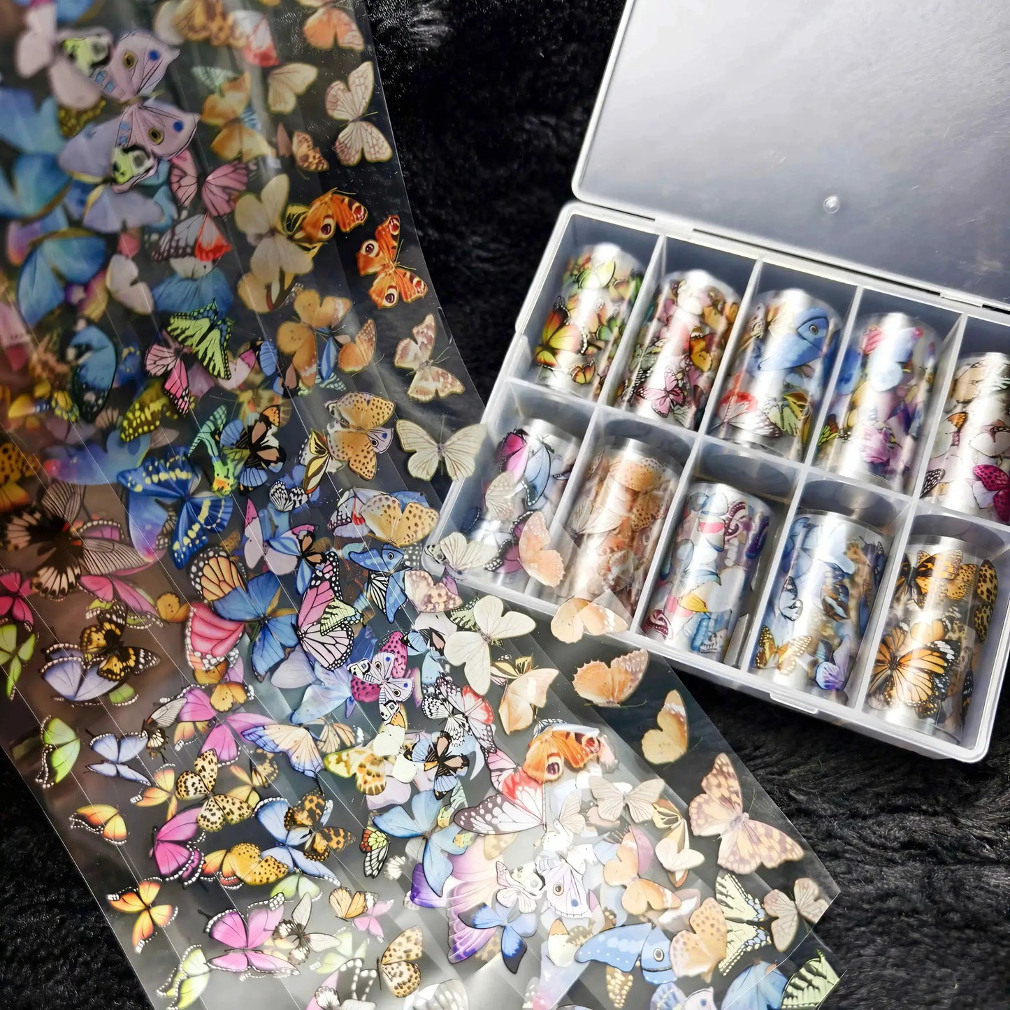 10Rolls Halloween Flower Plaid Angel Marble Bow Nail Foils Transfer Paper Nail Art Stickers Decal Nails Decoration from PriceLows™
