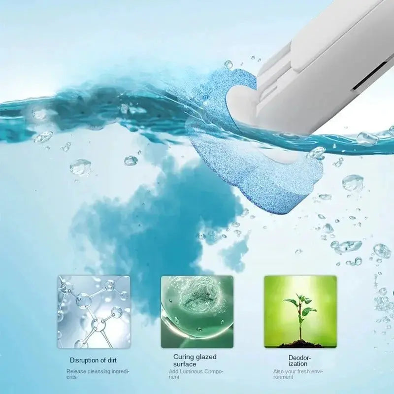 Disposable Toilet Brush Set | Long Handle | Sterile Refill Heads