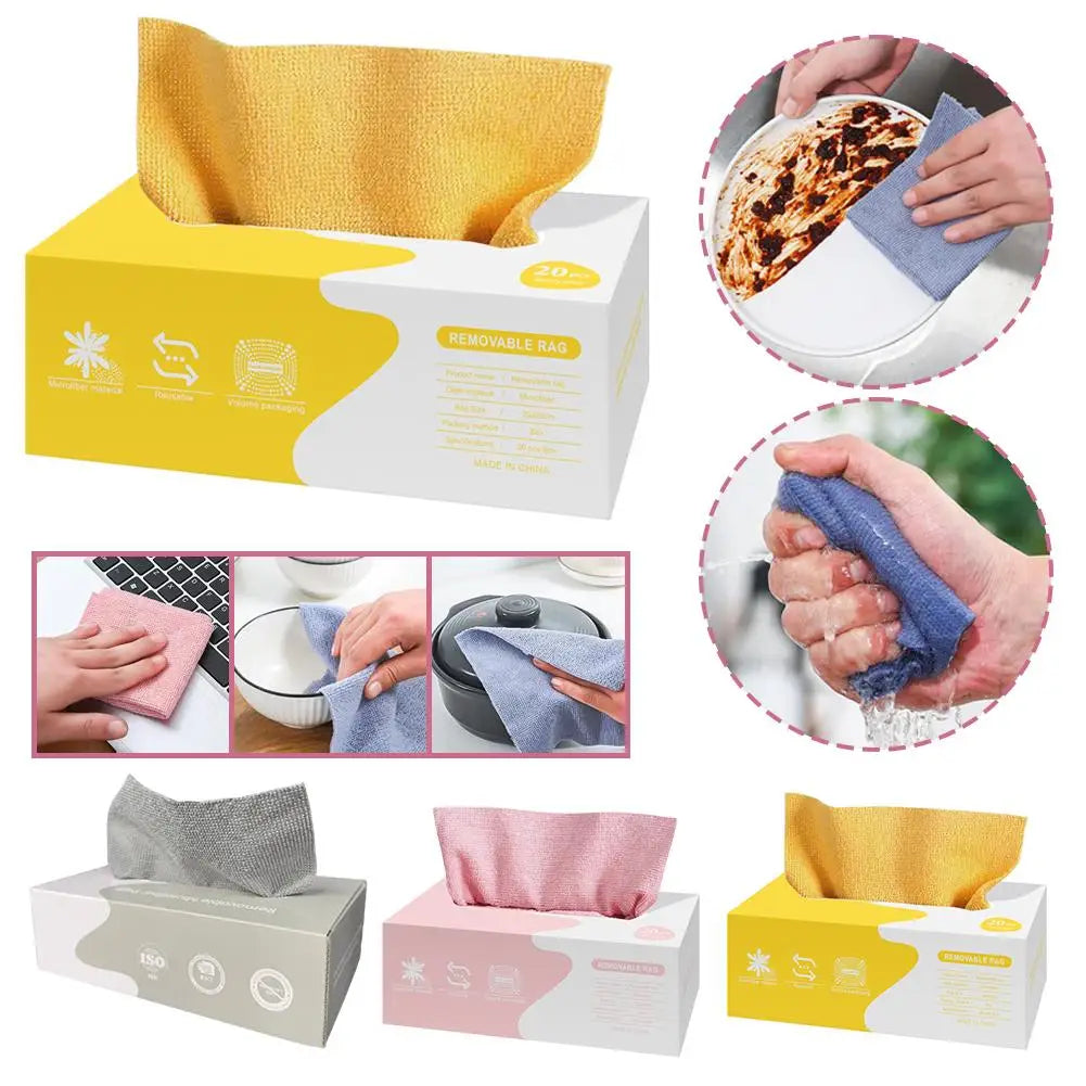 Microfiber Cleaning Cloths | 20 Pack | 20 X 20 Cm | Car Kitchen Auto Use