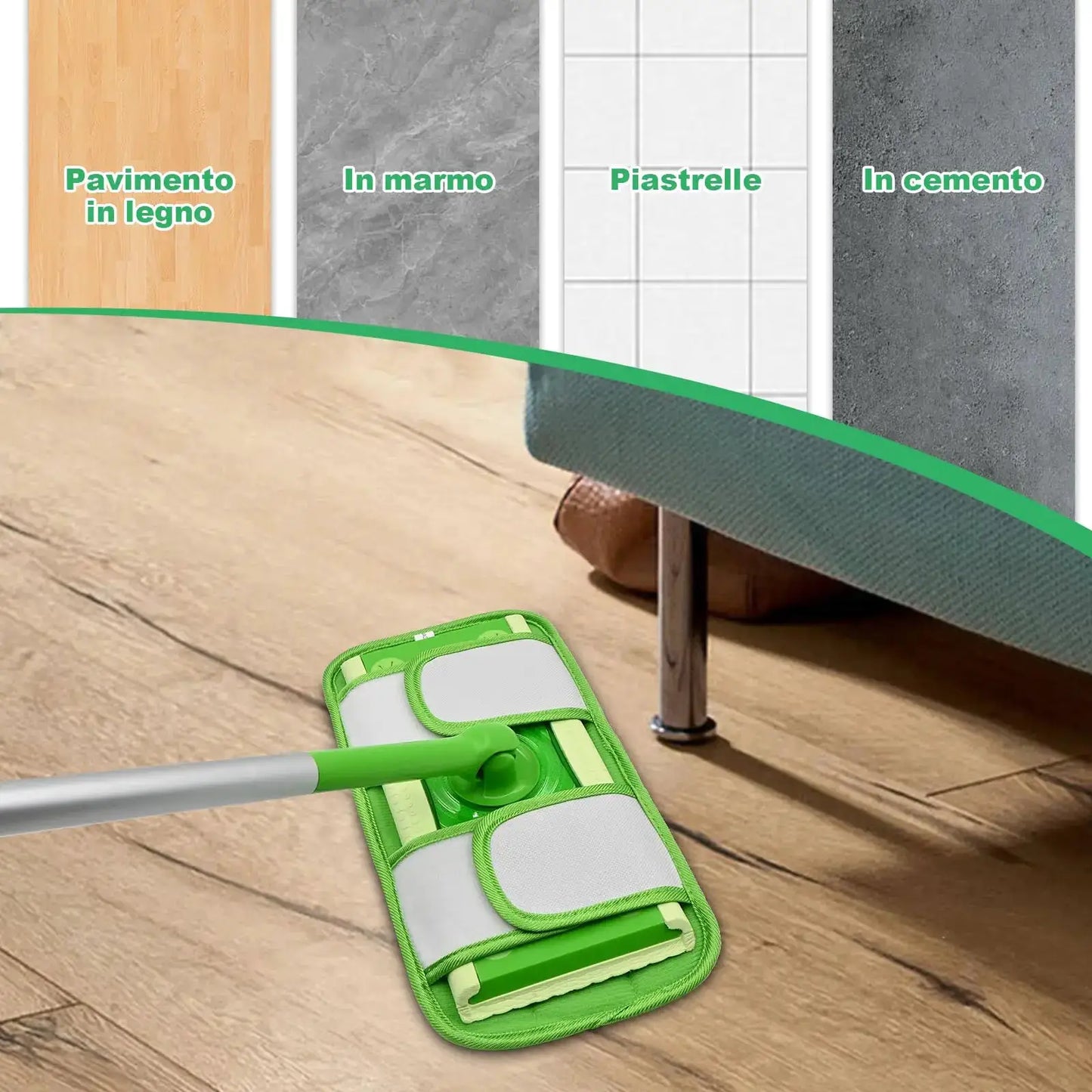 1/2/4 Pcs Reusable Microfiber Mop Pads for 12-inch Swiffer Sweeper Cleaners Washable Fiber Cloths Household Mopping Accessories from PriceLows™