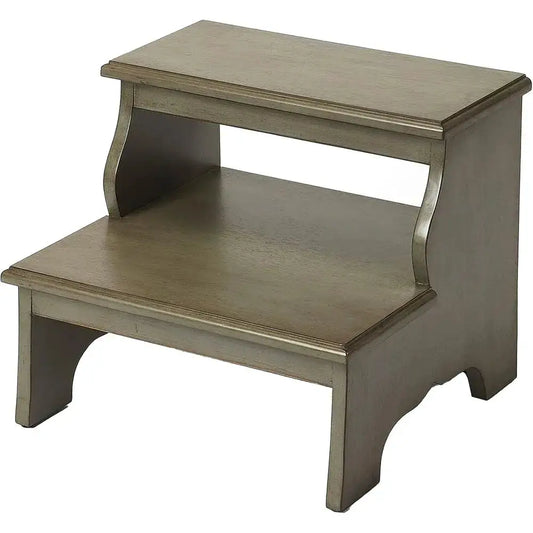 Melrose Wood Step Stool - Gray from PriceLows™