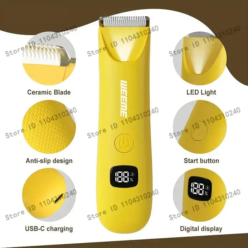 Electric Epilator | Rechargeable USB | LCD Display | Unisex