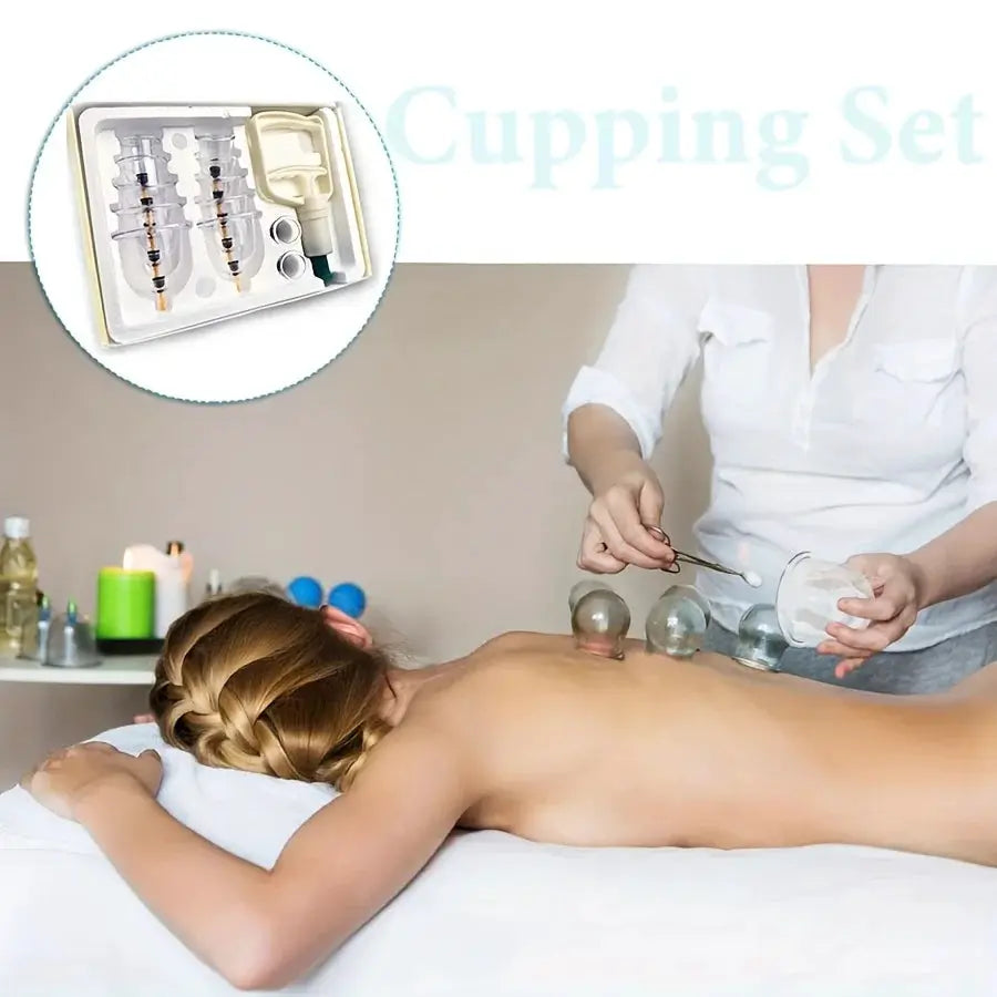 Cupping Kit 12 Pcs | Hand Pump | Multiple Sizes | Manual Included