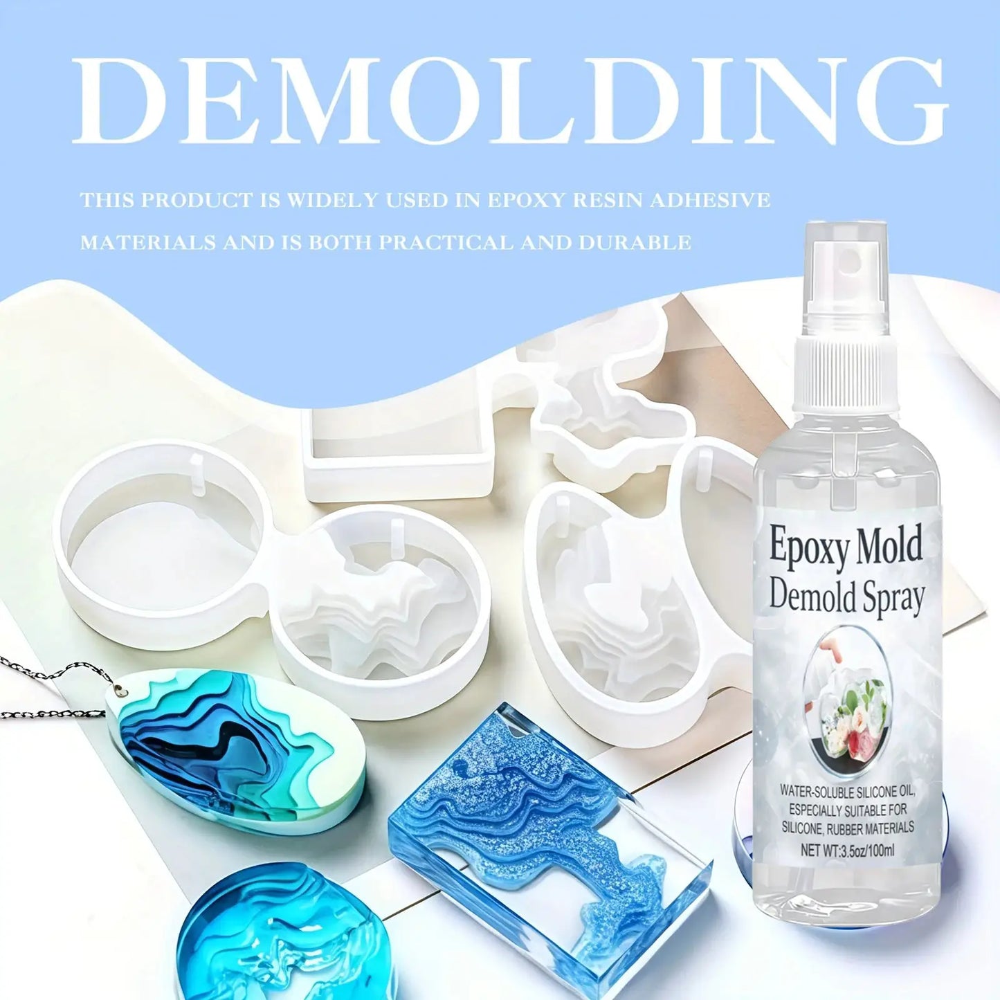 Mold Release Spray | Fast Drying Silicone | High Temp Candles And Epoxy