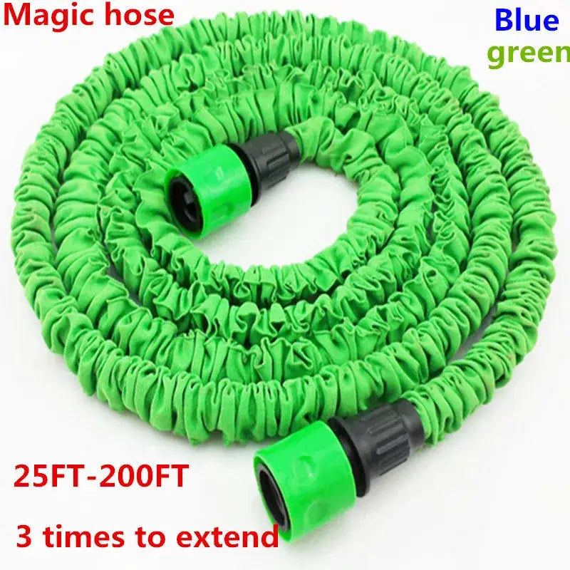 25-200FT Garden hose with expandable water hose blue green Garden Water hose connector EU/US [There is no spray] from PriceLows™