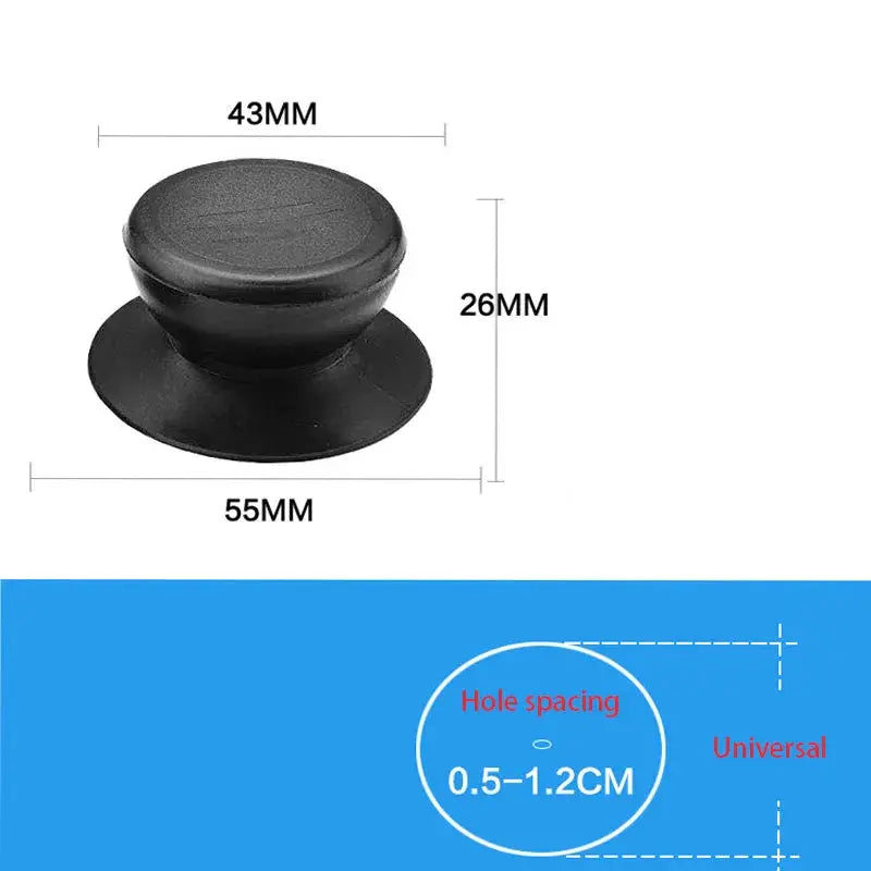 Lid Handle Knob Cover | Stainless Steel Plastic | Universal Fit | One Size