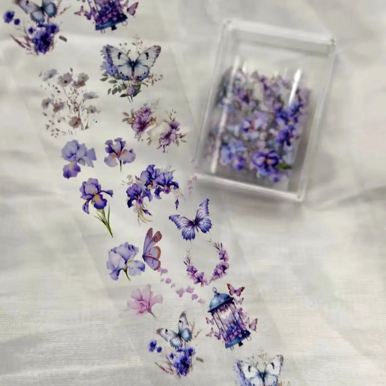 1Pc 100cm Flower Nail Foils for Transfer Paper Floral Stickers Rose Nails Wraps Tulip Nail Art Decorations from PriceLows™