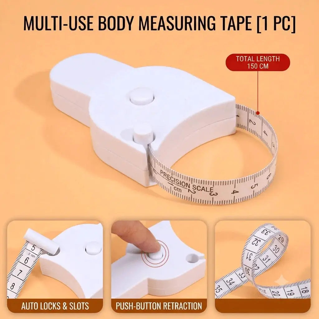 Body Measuring Tape | Soft Retractable | 60m Length