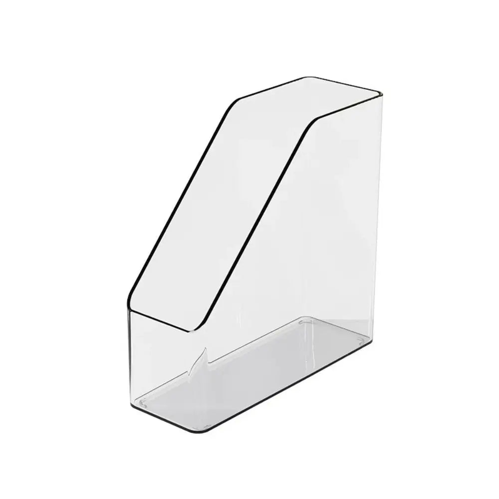File Folder Holder | Transparent PET | Vertical File Organizer | 22.2 X 22.2 X 8 CM