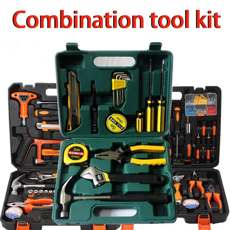 Tools Set General House hold Hand Tool Kit with Plastic Toolbox Storage Case Used to Car repair And home Repair from PriceLows™