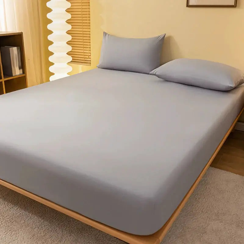 1 piece of solid color matte bed sheet, solid color bed cover for bedroom, bedding (excluding pillowcases) from PriceLows™
