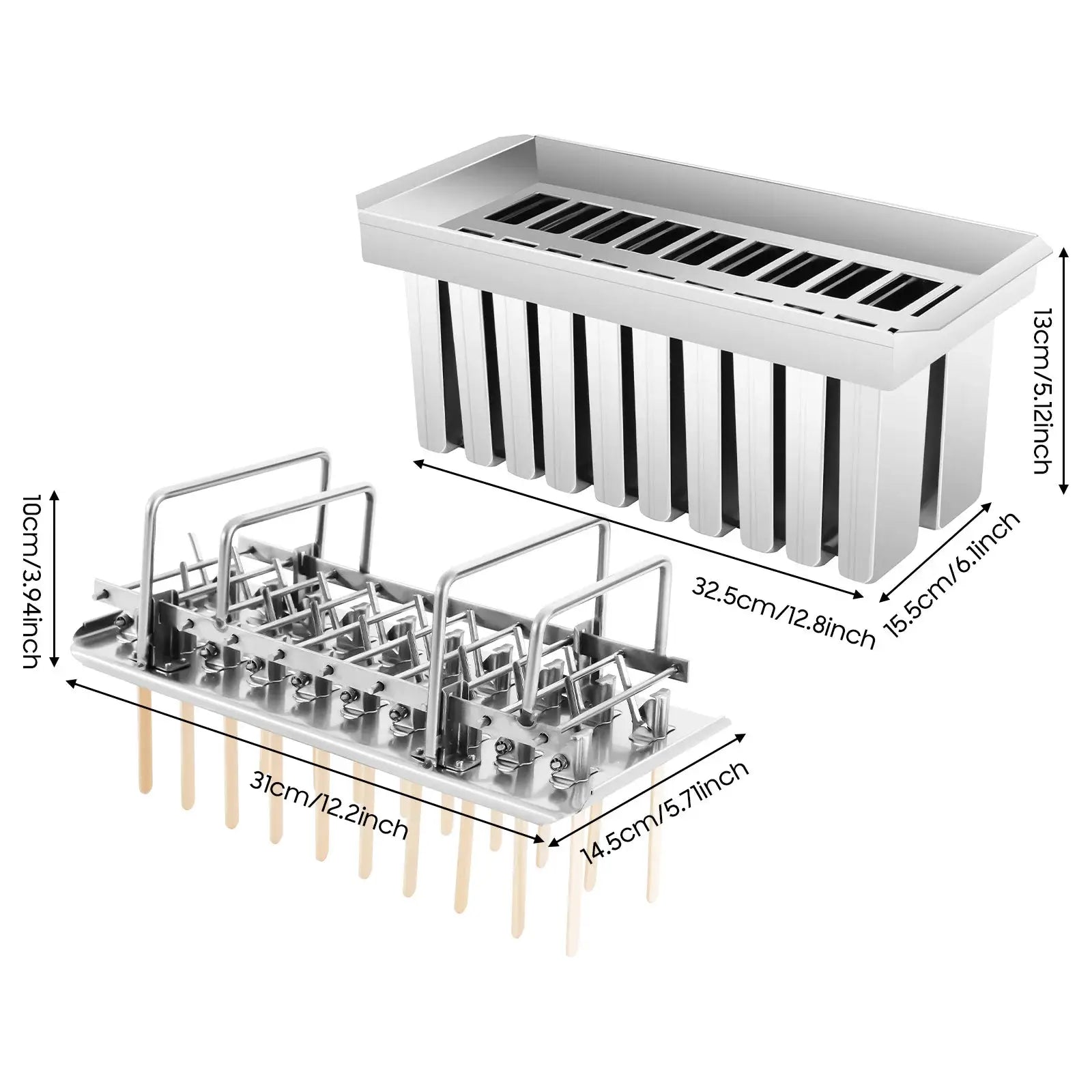 Household Stainless Steel Ice Cream Mold Ice Cube 304 Popsicle Ice Cream Popsicle Mold Popsicle Machine from PriceLows™