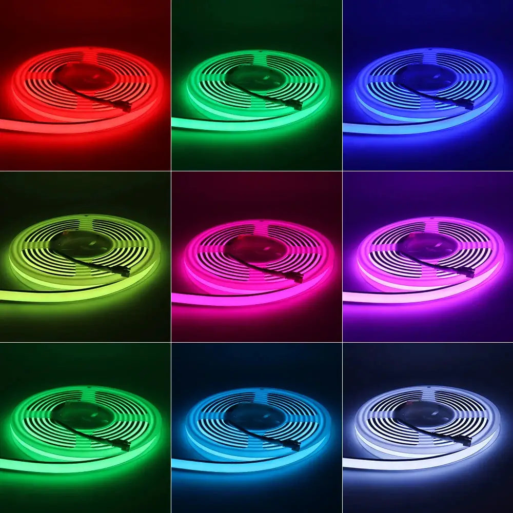 12V 24V IP68 RGBIC COB LED Strip Light WS2811 Addressable Pixel LED Strip Waterproof WiFi Tuya RGB IC LED Tape For Outdoor Decor from PriceLows™