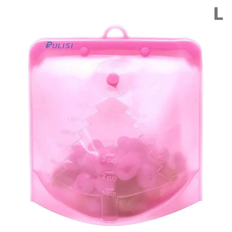 Reusable Silicone Bag | Capacities 500ml 1000ml 1500ml | Leakproof