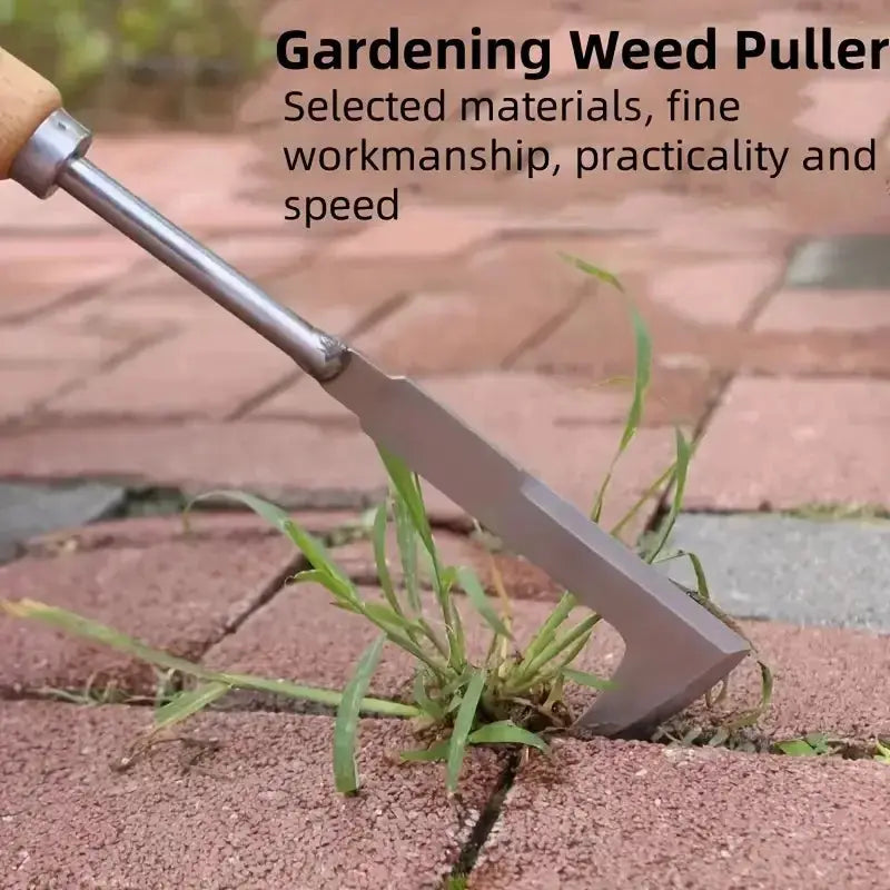 1pc 13.5inch L-shaped Stainless Steel Gap Weeding Tool Garden Hand Tool, For Clearing Weeds On Yard, Patio, Driveway from PriceLows™
