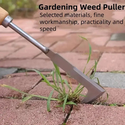 1pc 13.5inch L-shaped Stainless Steel Gap Weeding Tool Garden Hand Tool, For Clearing Weeds On Yard, Patio, Driveway from PriceLows™