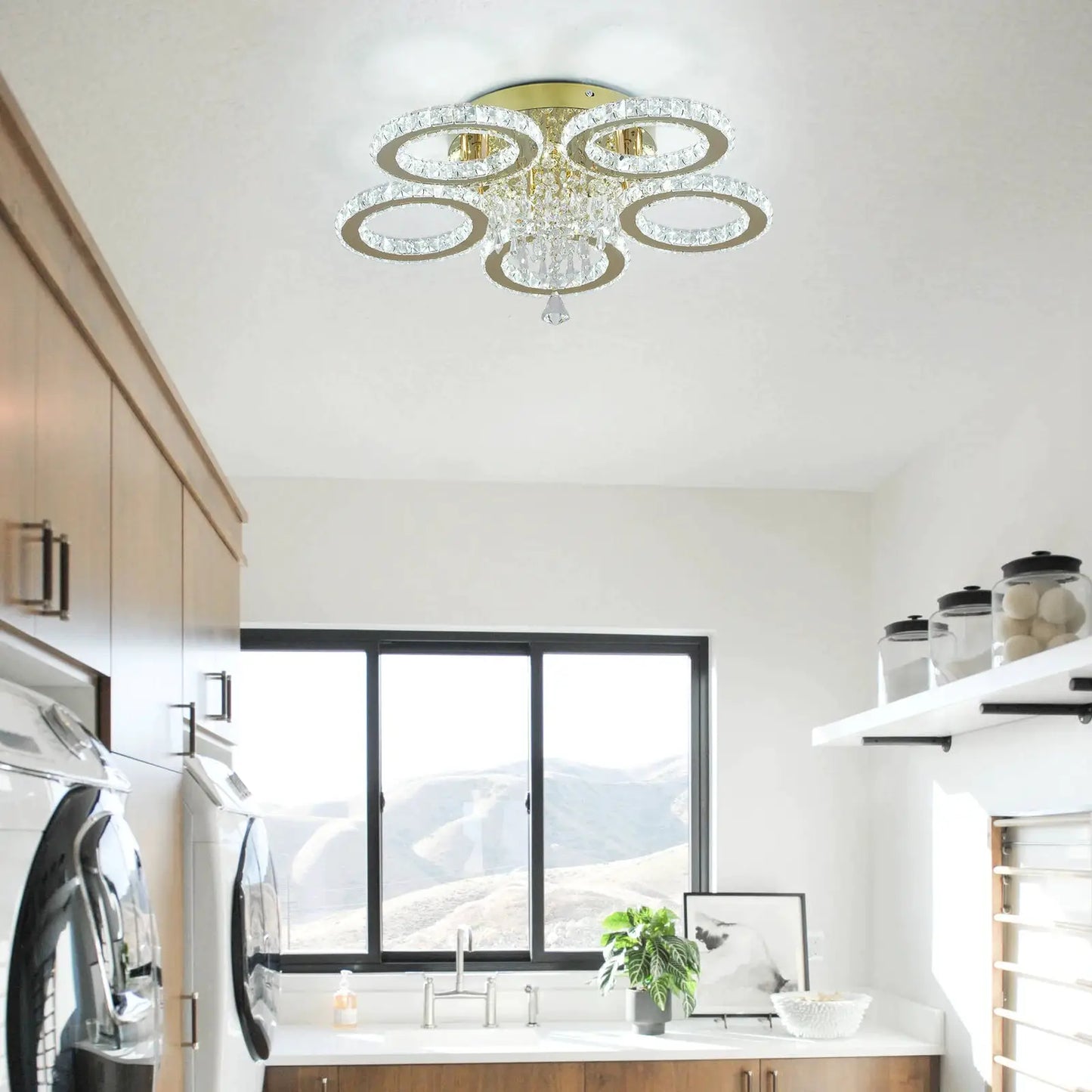VETRULUS Led Ceiling Light Modern Home Decoration Crystal Chandelier Luxury Living Room Dining Gold Ceiling Lamp lighting from PriceLows™