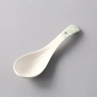1Pcs Ceramic Spoon Multi-Function Glaze Porcelain Japanese Scoop Porridge Soup Spoon Tableware Restaurant Household Kitchenware from PriceLows™