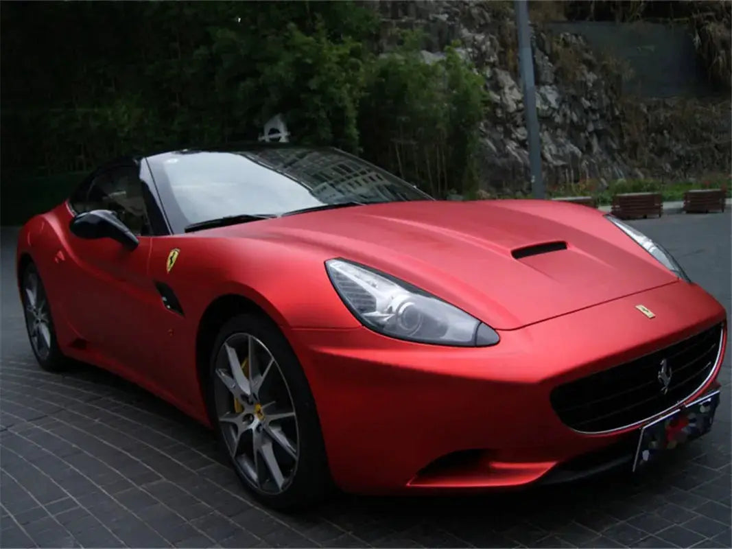 Multiple Colors Ice Metallic Matte Chrome Vinyl Car Wrap Film with Air Release Satin Car Stickers Foil from PriceLows™