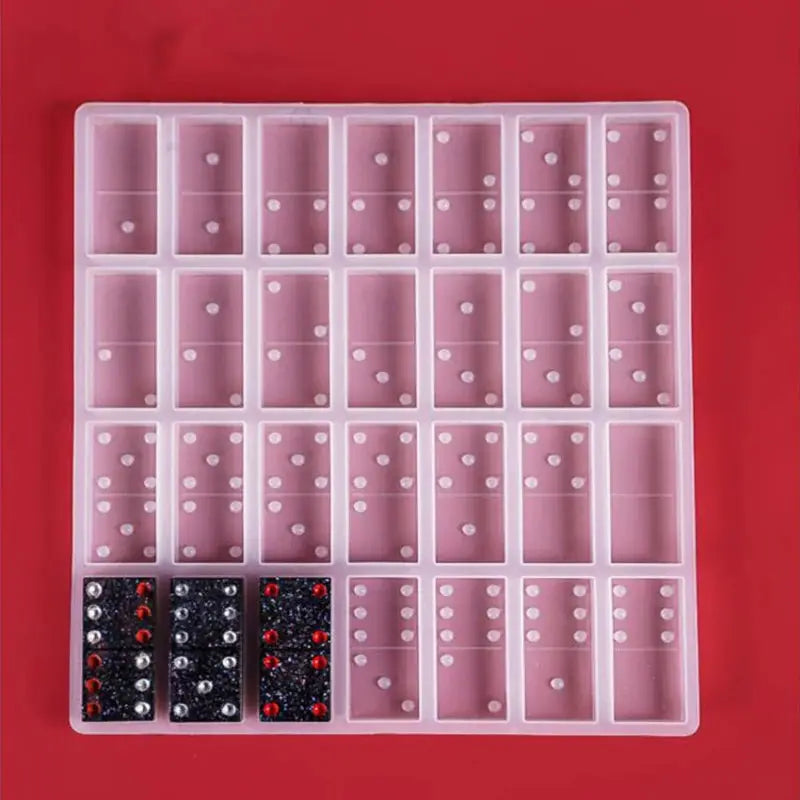 Resin Domino Mold | 28-Grid Silicone | For Crafts And Jewelry | DIY