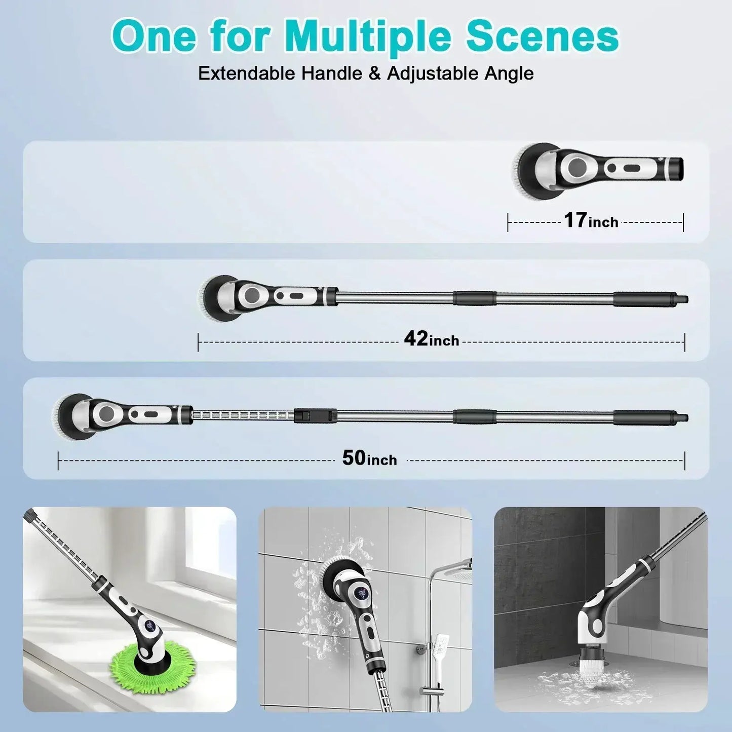 Electric Cleaning Brush | 11-In-1 Multifunction | USB Rechargeable | One Size