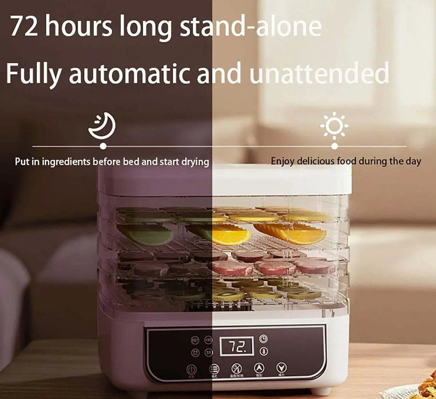 5-Layer Household Dry Fruit Machine Food Dryer Fruit Vegetable Snack Freeze-drying Machine Adjustable Temperature Touch Control from PriceLows™