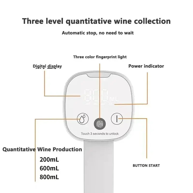 Smart Alcohol Dispenser Electric Wine Separator Quick Aerating Awakening Wine Decanter Dispenser Pump Bar Wine Pourer for Party from PriceLows™