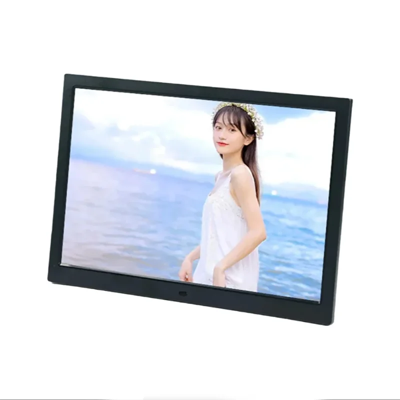 14 inch Digital photo frame 1366 * 768 Video Photo Calendar USB/SD White Digital photo frame Black Vertical screen from PriceLows™