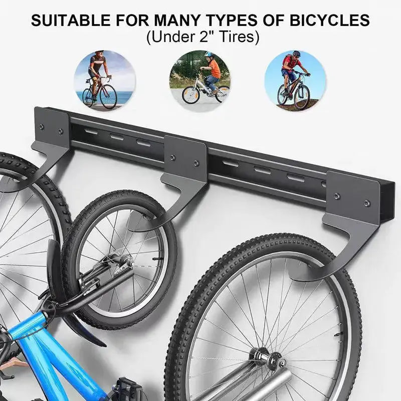 Bicycle storage rack Wall-mounted hook, road bike indoor parking heavy storage hook from PriceLows™