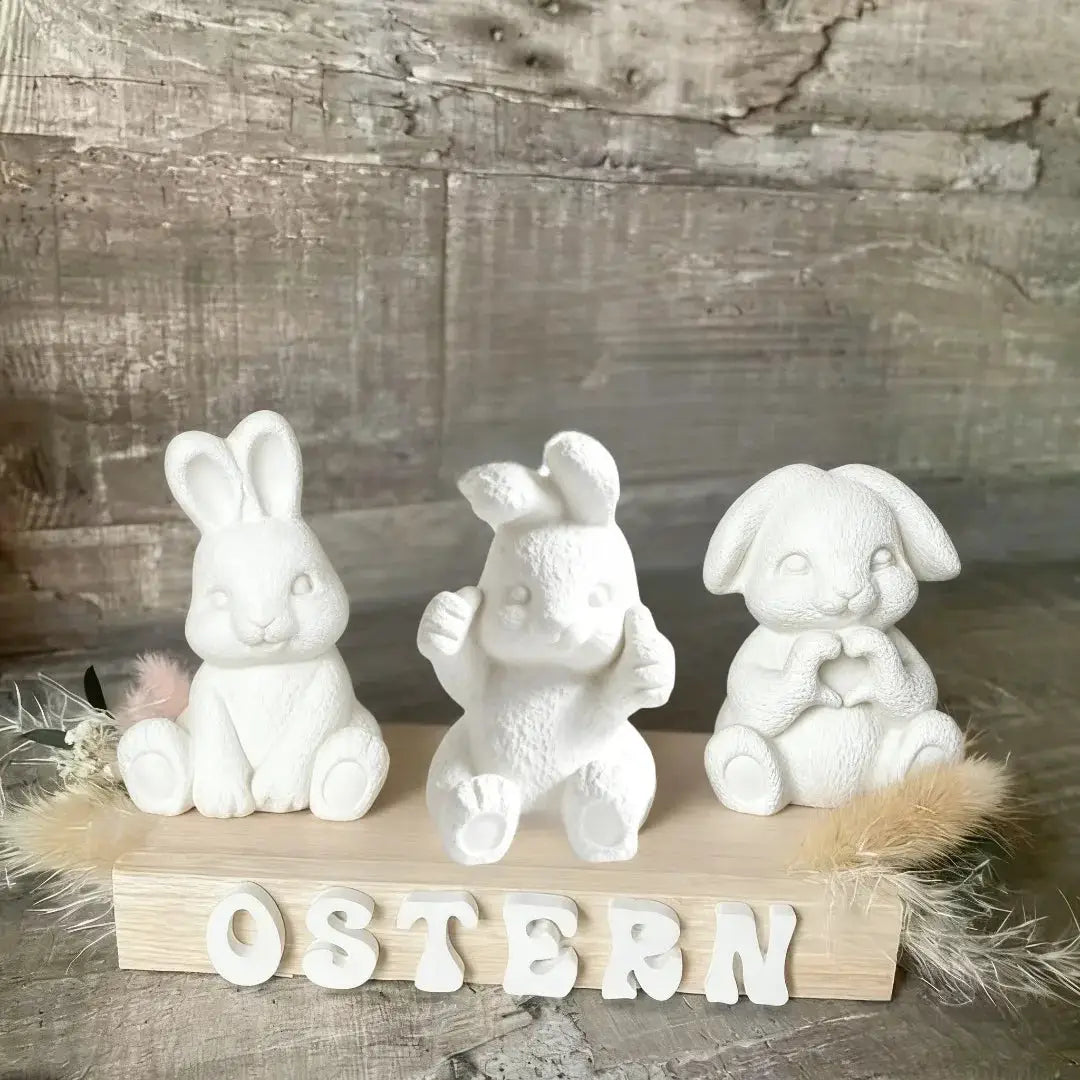 Silicone Rabbit Mold Set | Resin Crafts | 3pc Shape Kit