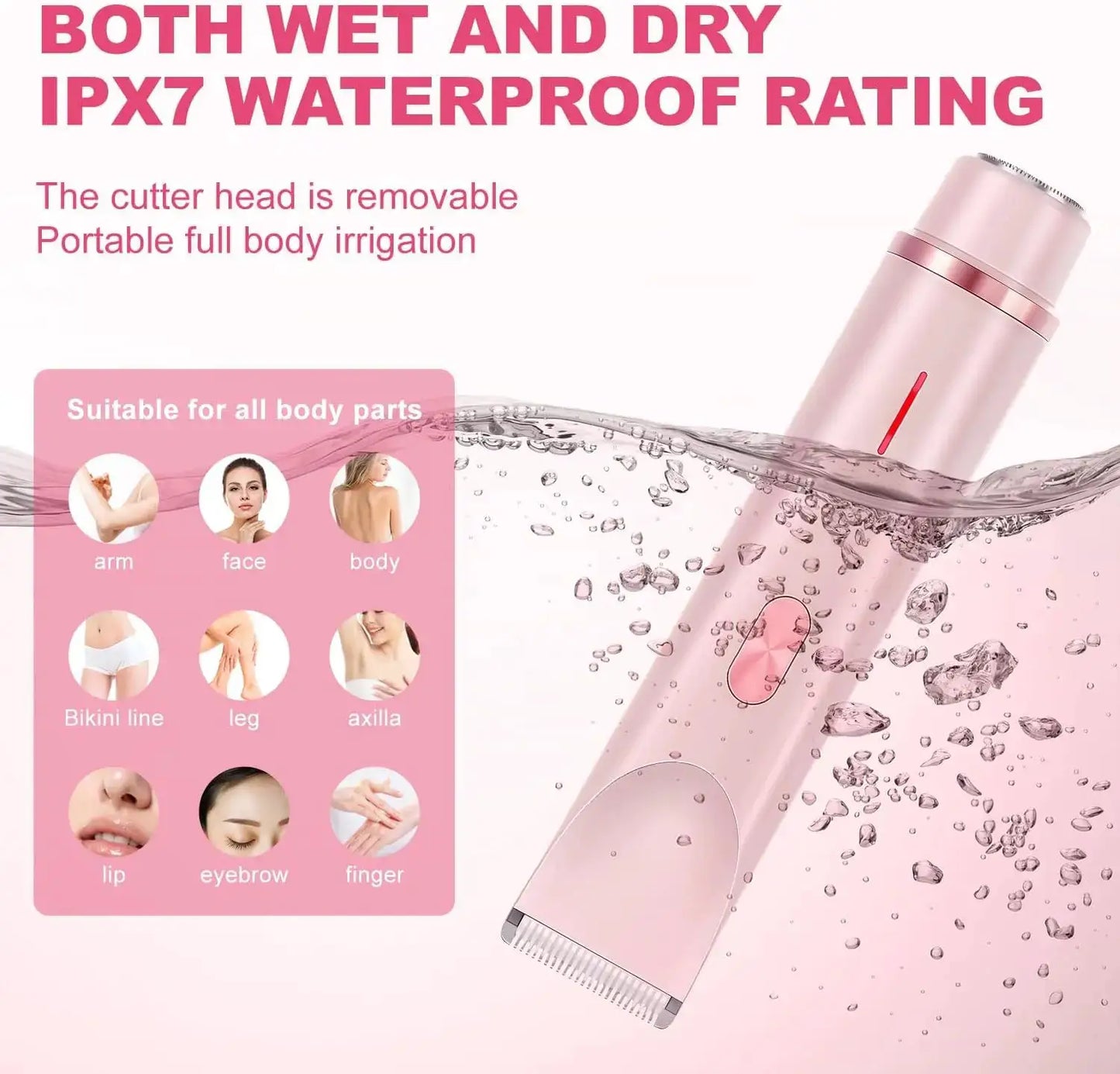 2 in 1 Electric Hair Trimmer | Waterproof Wet And Dry | 60 Min Battery
