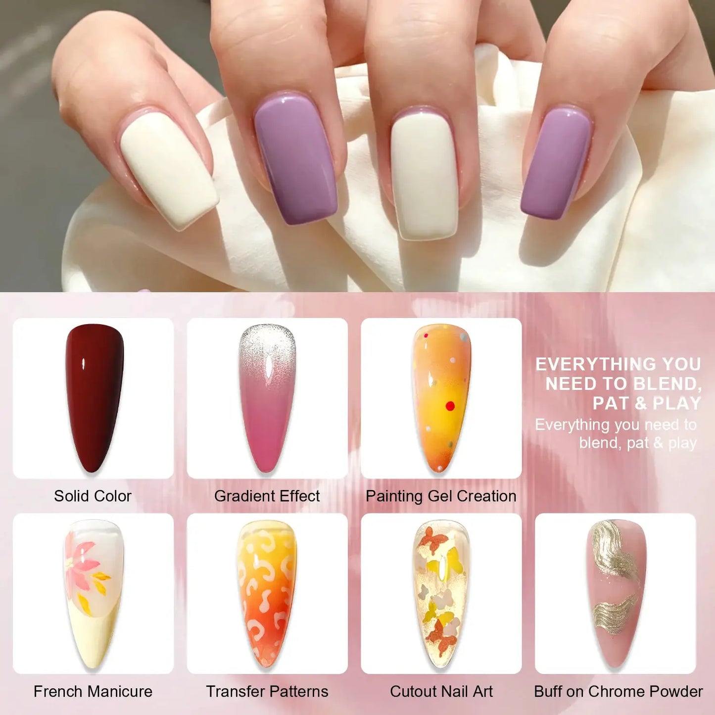 LIMEGIRL 24 Color Gradient Wash-Free Painting Gel Nail Art Design Painting Gel Nail Engraving DIY Soak-Off UV LED Nail Polish from PriceLows™