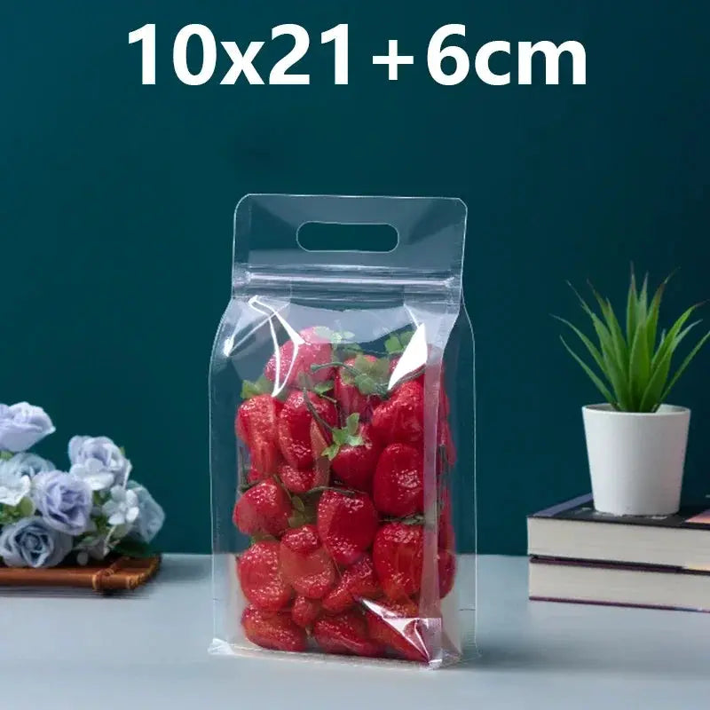 Zip Lock Bags | Capacity 150ml | Stand Up Pouches With Handle | 50 Pcs