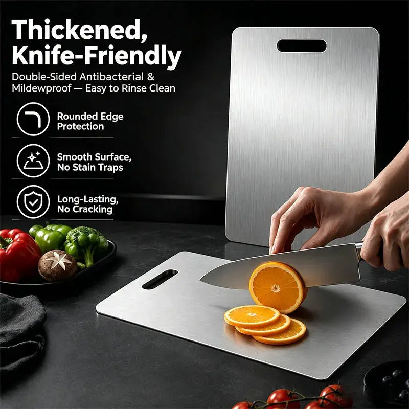 Cutting Boards for Kitchen Stainless Board 304 Steel Thickened Double Sided Food | Stainless Steel | Home Use | Home