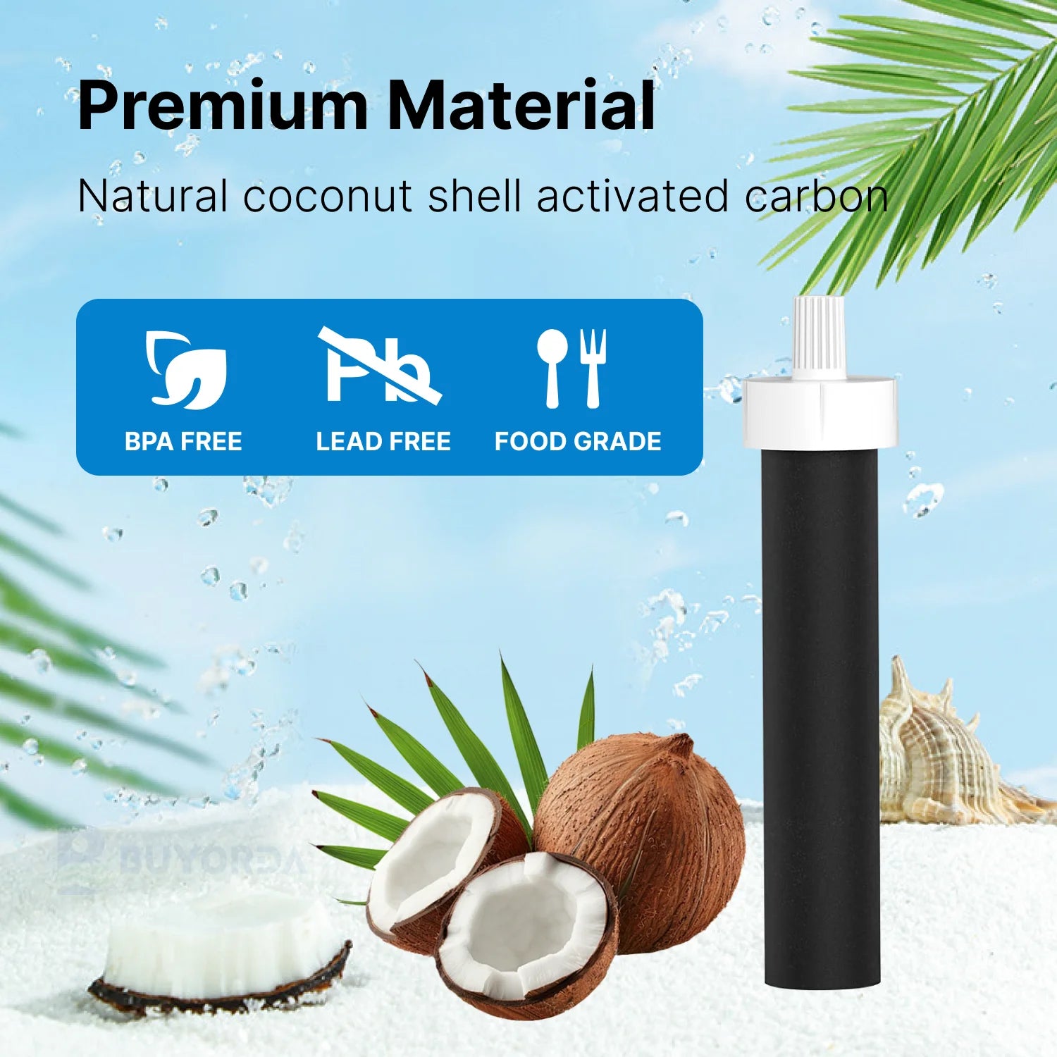 Water Bottle Filter Replacement for Brita BB06 Compatible with Brita Hard Sided and Sport Bottle Filter Long Lasting Clean 8PACK from PriceLows™