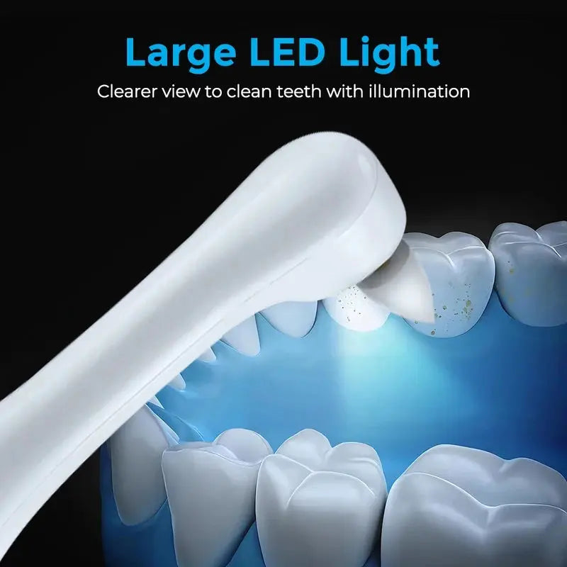 Electric Tooth Polisher | 6 Brush Heads | 5 Speed Modes | One Size