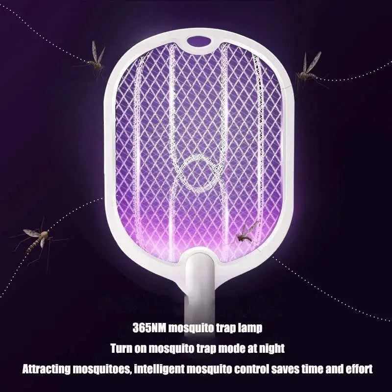 Upgraded 3000V Mosquito Swatter with TYPE-C Charging, 3 in 1 Electric Mosquito Swatter, Mosquito Killer Lamp from PriceLows™