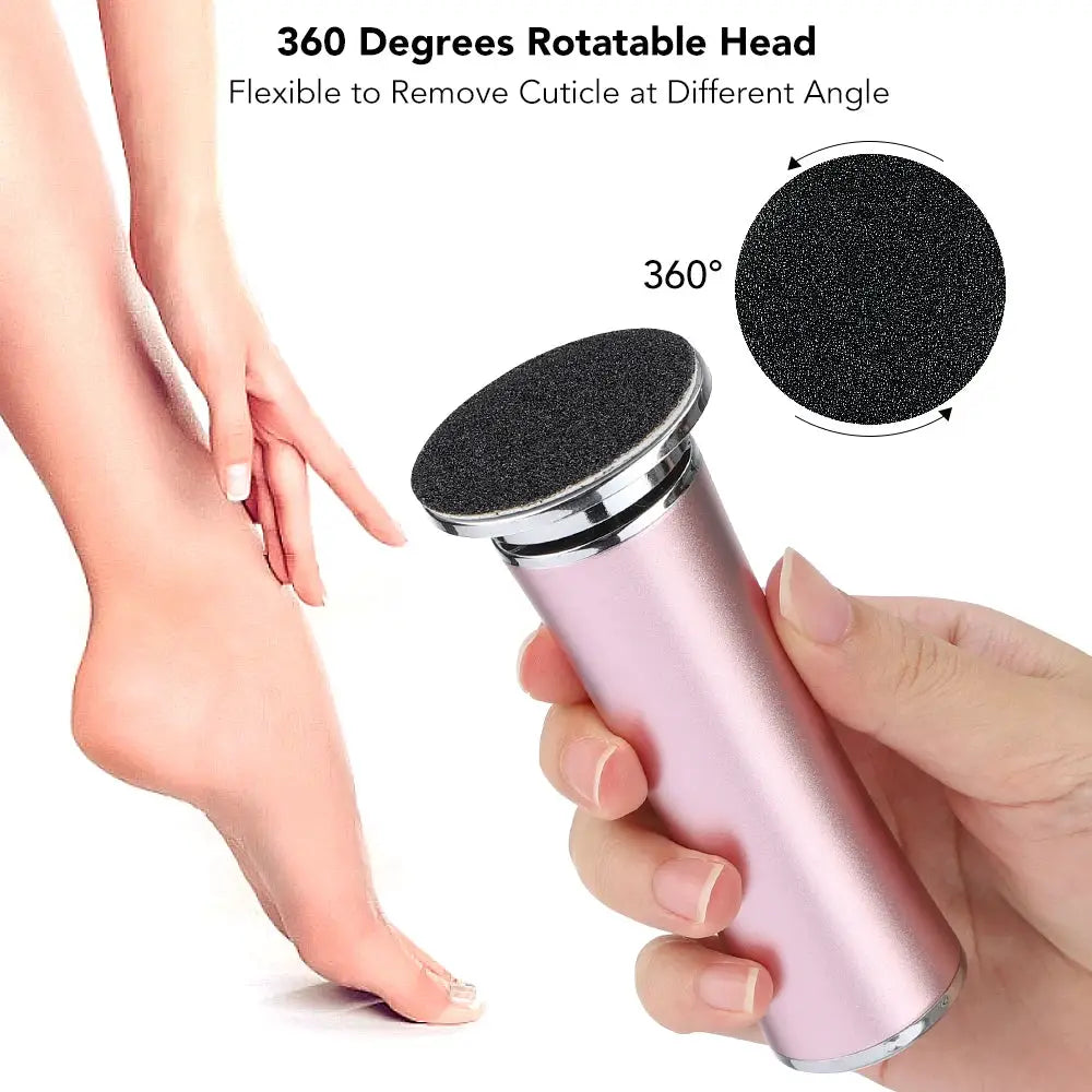 Electric Foot Callus Remover Foot Care File Heels Dead Skin Pedicure Tool Electronic Foot Grinder and Replacement Sandpaper from PriceLows™