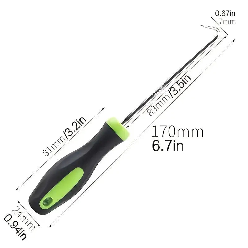 Stainless Steel Weeding Tool | Manual Soil Scarifier | Rubber Grip