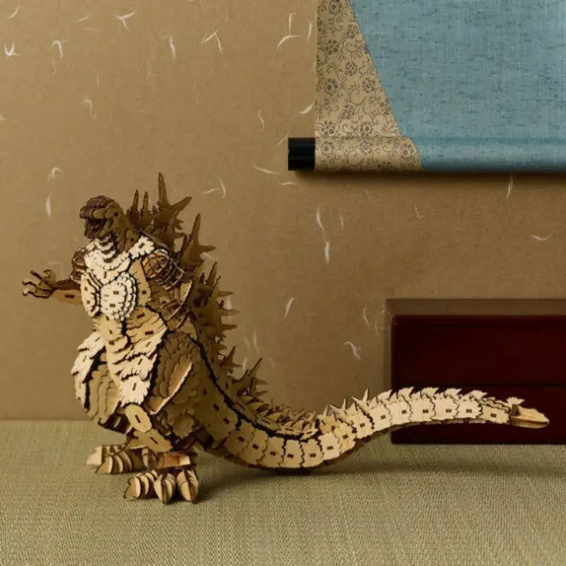 OUZEY 3D Wooden Puzzle King of Monsters, DIY Wooden Blocks Assembly Kit for Adult Collectors, Creative Desktop Decoration Gift from PriceLows™