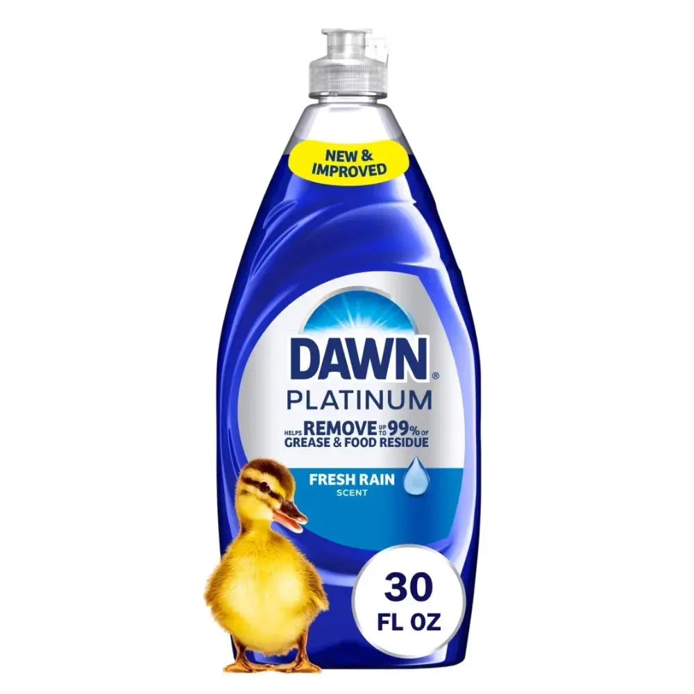 Dish Soap | Fresh Rain Scent | Powerful Grease Cleaning | 30 Fl Oz Bottle