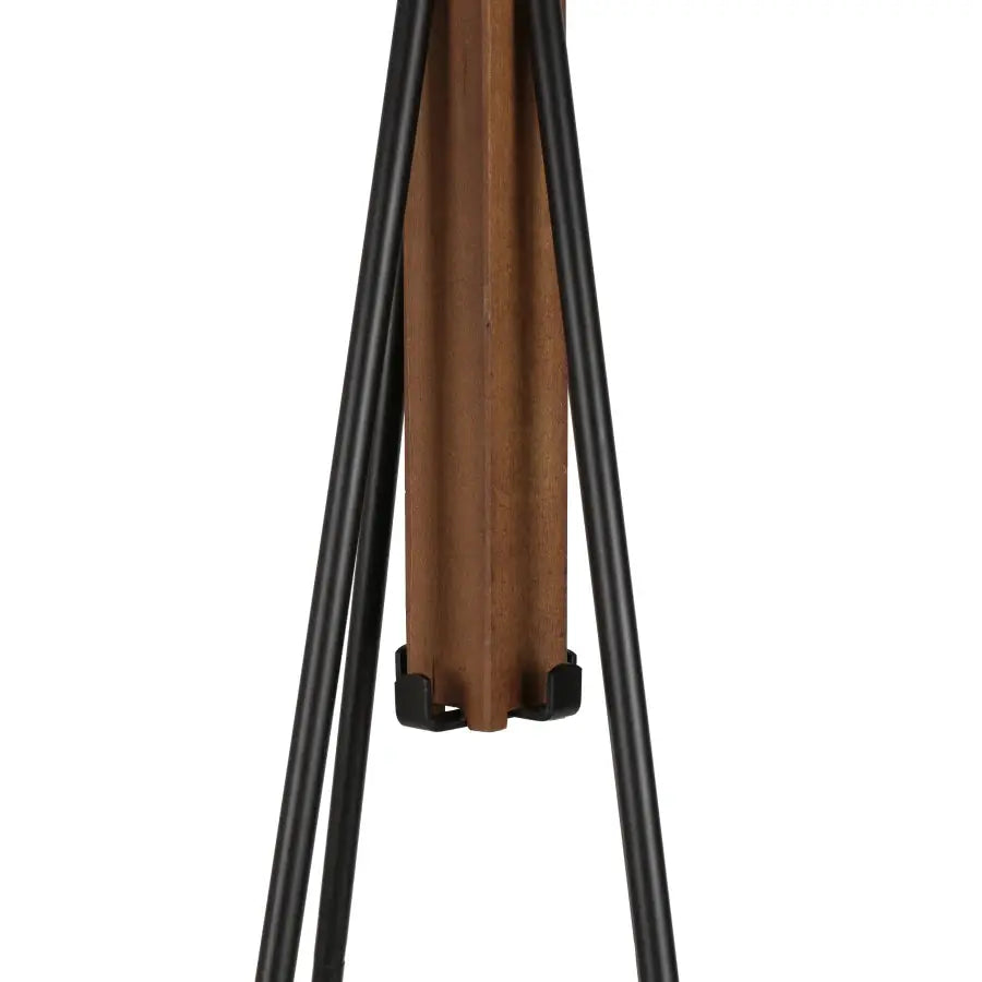 Reclaimed Wood and Metal Freestanding Coat Rack with Hooks use in bedroom living room from PriceLows™