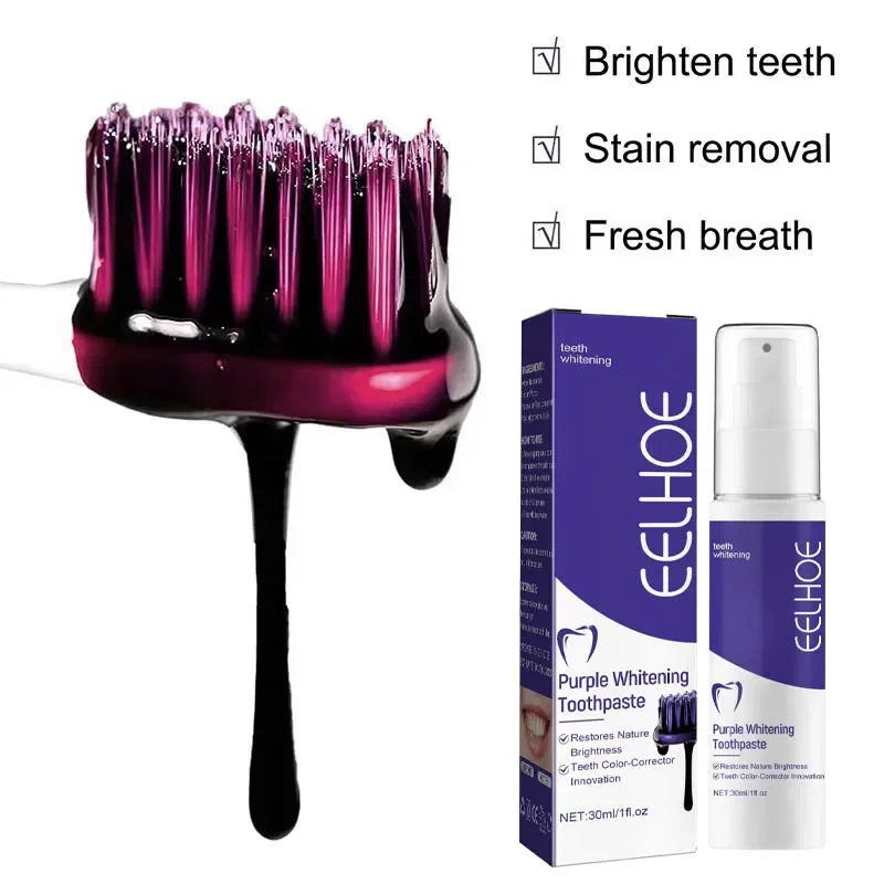 Teeth Whitening Toothpaste | Natural Ingredients | Fresh Breath | 30ml