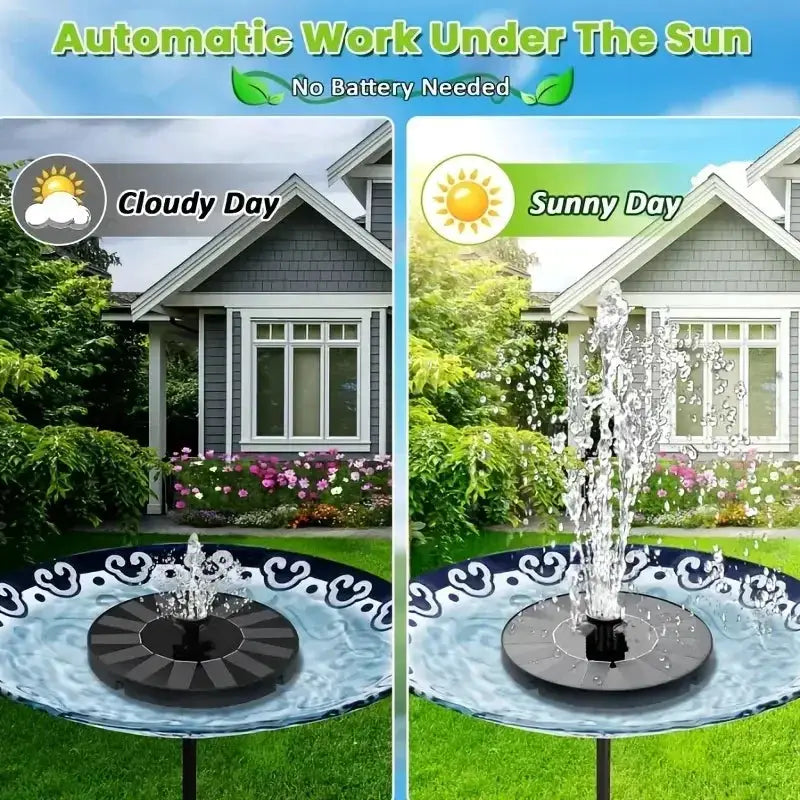 13/16/18cm Solar Fountain Pumps: Suitable for Garden Pools, Ponds & Bird Baths. Outdoor Floating Pumps with 8 Nozzles from PriceLows™
