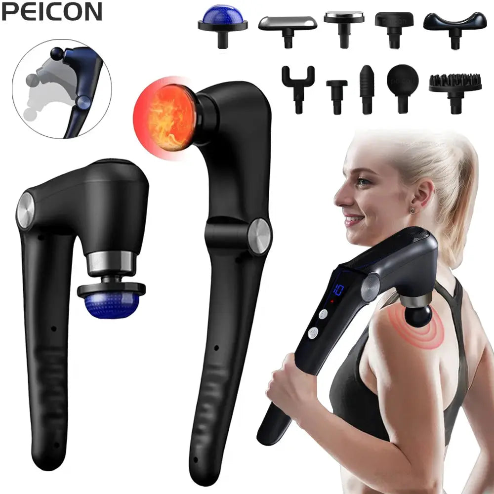 Percussion Massage Gun | High Frequency Battery Powered | Ergonomic Handle
