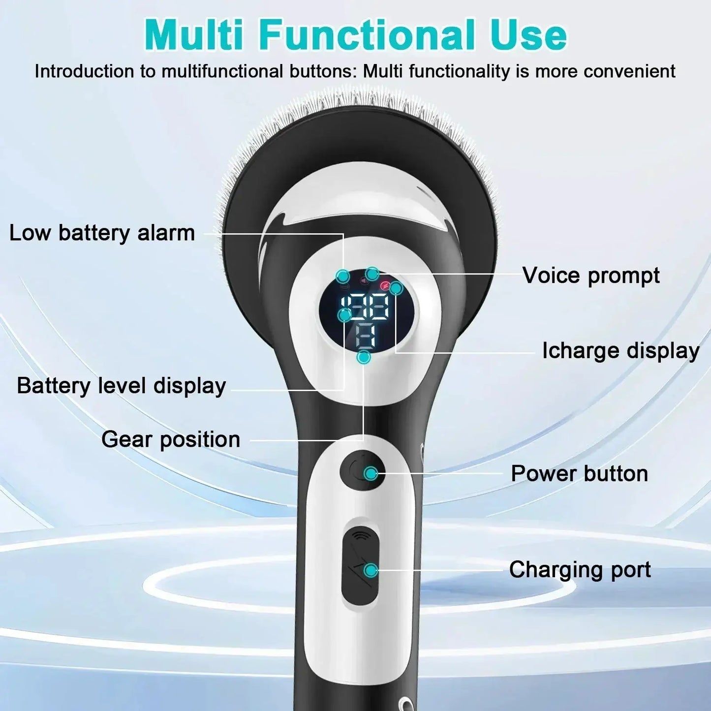 Electric Cleaning Brush | 11-In-1 Multifunction | USB Rechargeable | One Size