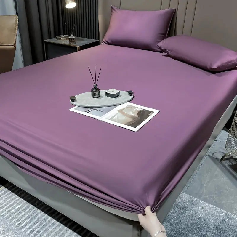 Natural Mulberry Silk Bed Fitted Sheet Deep 25CM Real Silk Mattress Cover Customized Size Luxury High-End Bedding Sheets from PriceLows™