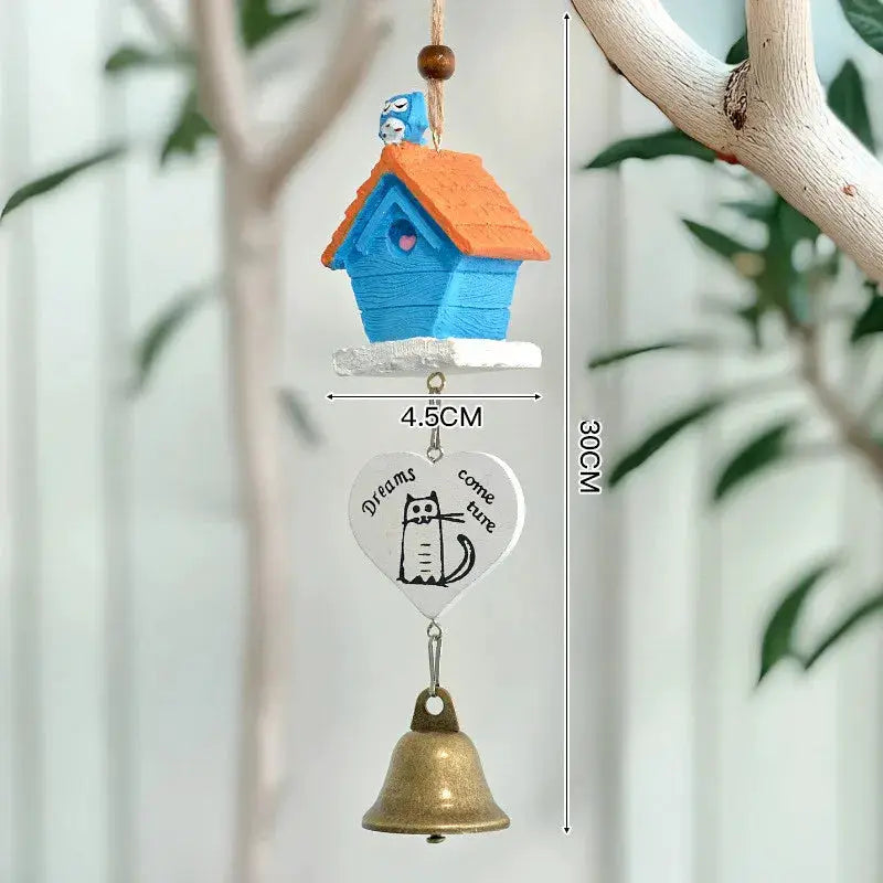 Resin Wind Chime Ornaments Totoro Wind Chime DIY Craft Gifts for Home Garden Decor from PriceLows™