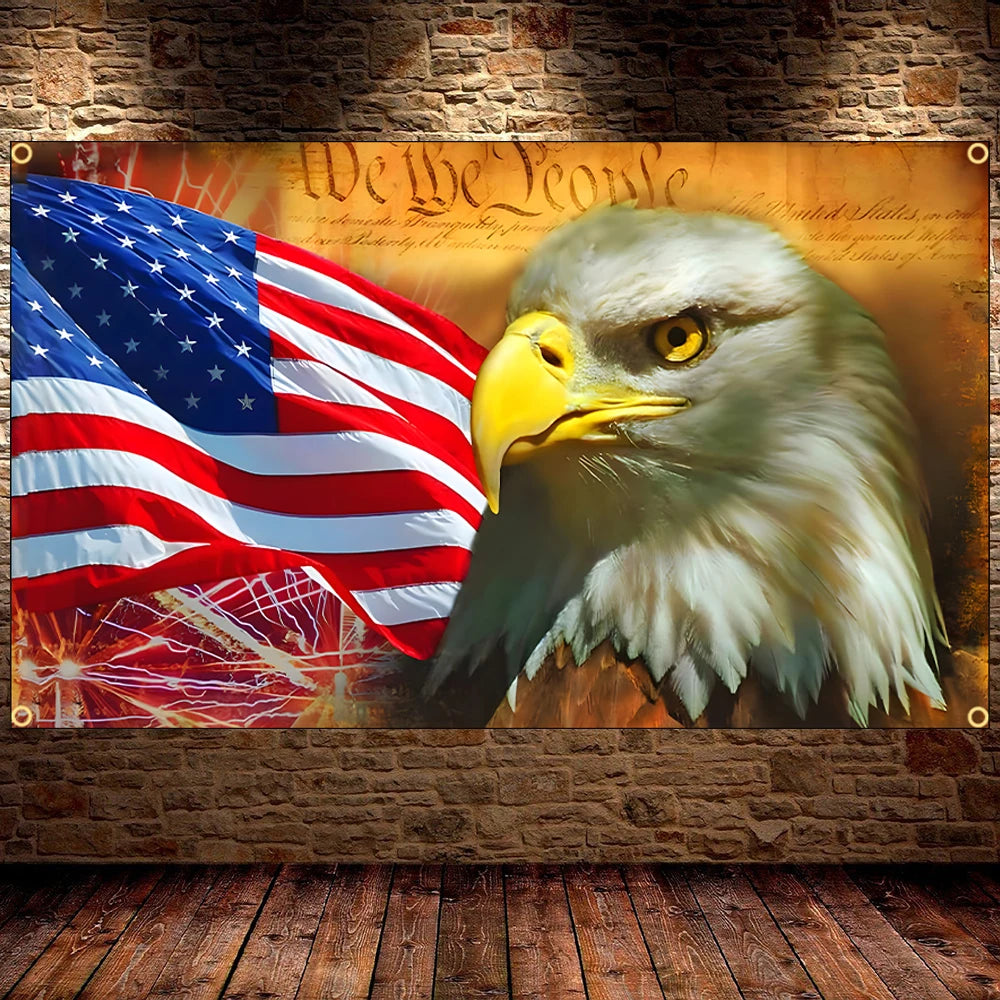 American Flag | 90x150cm | Brass Grommets | Outdoor